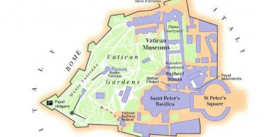 Térkép Vatikáni múzeum, valamint a sixtus-kápolna