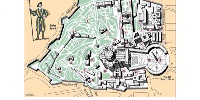 Térkép Vatikáni múzeum elrendezés