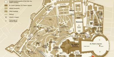 Térkép ásatások hivatal Vatikán