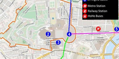 Bejáratnál, hogy a Vatikáni múzeum térkép